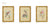 Three Framed Bird Artworks (Set A)